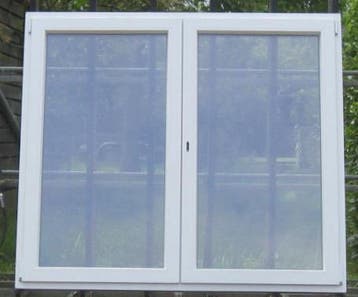 pvc raam , chassis , venster ,kozijn 170 x 151 wit, Doe-het-zelf en Bouw, Raamkozijnen en Schuifdeuren, Kunststof, Raamkozijn