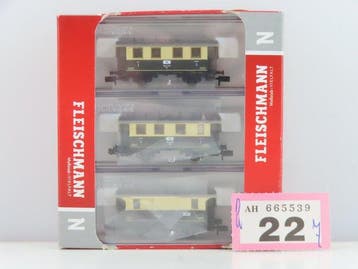 Fleischmann N - 805301 - Ensemble de wagons de passagers, Nieuw