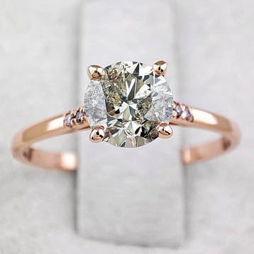 Zonder minimumprijs - Ring - 14 karaat Roségoud - 1.05ct., Nieuw