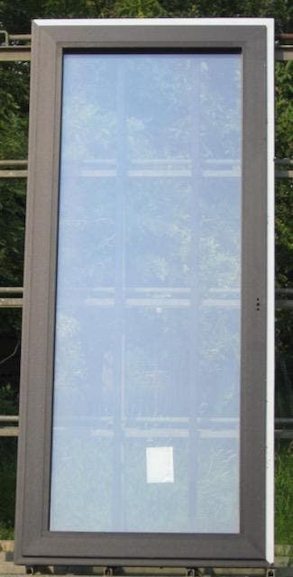 pvc terrasraam , raam , chassis 108 x 241 zwart ral 9011, Bricolage & Construction, Châssis & Portes coulissantes, Enlèvement ou Envoi