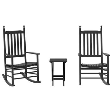 vidaXL Schommelstoelen 2 st met inklapbare tafel, Verzenden, Nieuw