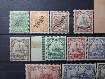 Duitse Rijk - Duitse Koloniën, Togo, Kleine selectie,, Gestempeld