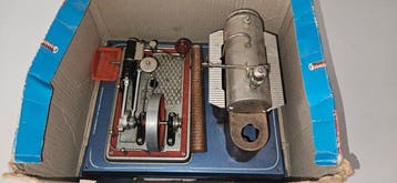 Moteur à vapeur - wilesco - métal - 1950-1960 - Machine à, Antiquités & Art