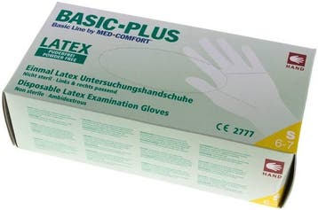 Gants jetables en latex sans poudre Taille S (100 pièces), Verzenden