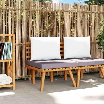 vidaXL Tuinstoel met kussens massief acaciahout, Verzenden, Nieuw