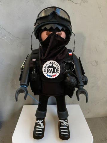 Playmobil - Speelgoed figuur XXL COMMANDO custom police raid