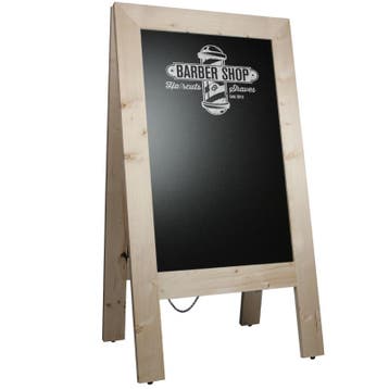 Krijtstoepbord Steigerhout Blank 75x135 cm, Verzenden