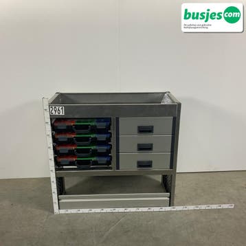 Aluca bedrijfswageninrichting 1010x420x955mm (2961), Verzenden, Gebruikt