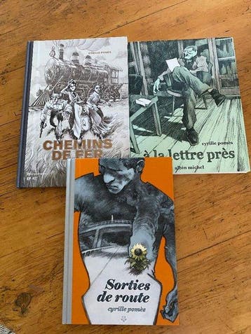 Cyrille Pomès - 3x C + 3x dédicace - 3 albums - Eerste druk