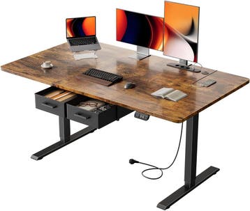 Zit sta bureau - Elektrisch - Verstelbaar - 120x80 cm - Brui, Huis en Inrichting, Verzenden, Nieuw