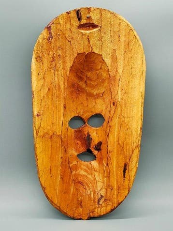 Met de hand gesneden Afrikaanse houten masker –
