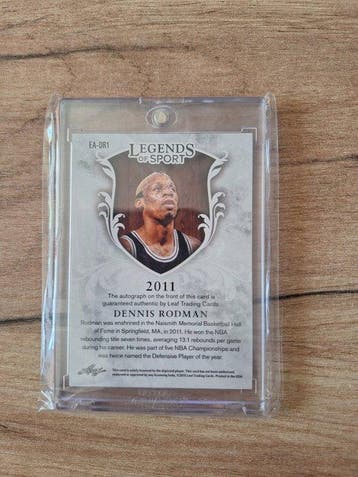 Dennis Rodman Auto Leaf - 1 Card - Excellent (EX), Nieuw