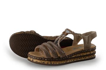 Rieker Sandalen in maat 36 Zilver, Verzenden, Sandalen of Muiltjes