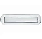 Briefplaat Art-Nouveau glans chroom