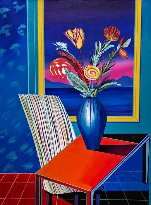 Valdi - Un instante rosa - XL (No Reserve), Antiek en Kunst, Kunst | Schilderijen | Modern