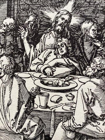 Albrecht Dürer (1471-1525), after - Last Supper, Antiek en Kunst
