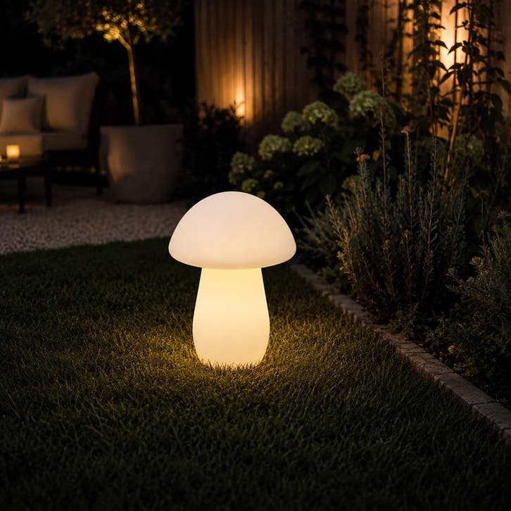 Paddenstoel solarlamp - 16 kleuren | IP44, Huis en Inrichting, Lampen | Overige, Nieuw, Verzenden