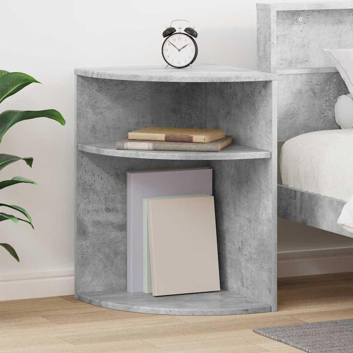 vidaXL Bijzettafel Beton Grijs 39,7 x 39,7 x 60 cm Bewerkt, Maison & Meubles, Tables | Tables d'appoint, Envoi