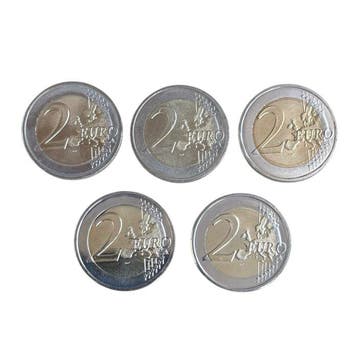 Malta. 2 Euro 2011/2022 (5 moedas incl. 2 € ONU ) (Zonder
