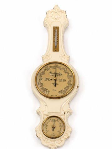 Fischer Aneroid barometer - Verre, Métal - très bien, Antiquités & Art