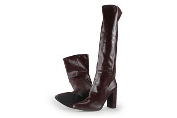 Mexx Laarzen in maat 40 Rood, Kleding | Dames, Hoge laarzen, Mexx, Verzenden, Zo goed als nieuw