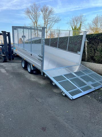 TwinTrailer **Kipper en machine trailer in één!**, Auto diversen, Ophalen, Nieuw