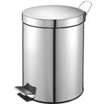 Pedaalemmer | RVS | 5L | Klapdeksel | Ø203x284(h)mm V-Part, Verzenden, Nieuw in verpakking