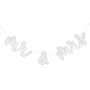 Witte Slinger Mr & Mrs 2m, Verzenden