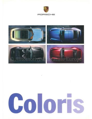 1997 PORSCHE KLEUREN EN BEKLEDING BROCHURE FRANS