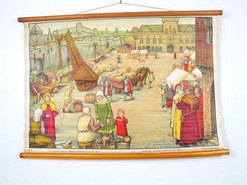 August Bossaerts & Zn Antwerpen - reeks van 5 schoolborden, Boeken, Nieuw