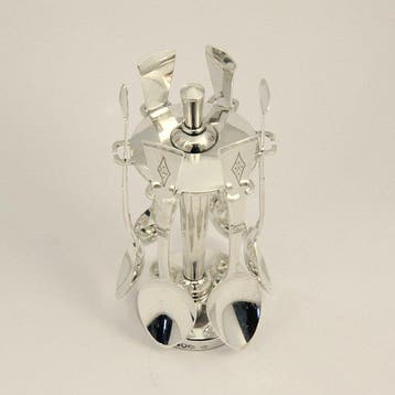 HANDWERK - Art Deco (1919-1924) Carrousel met 6 identieke, Antiquités & Art