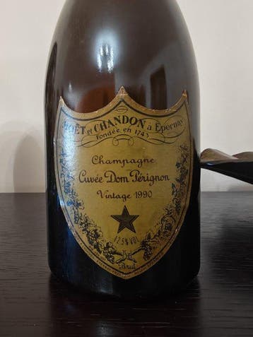 1990 Dom Pérignon - Champagne Brut - 1 Bouteille (0,75 l), Verzamelen, Nieuw