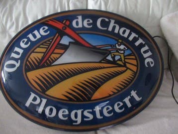 enseigne lumineuse queue de charrue ploegsteert - Enseigne
