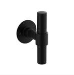 Gatdeel T-model recht + ronde platte rozet 50X2mm RVS/Zwa..., Doe-het-zelf en Bouw, Ophalen of Verzenden, Nieuw, Klink of Kruk