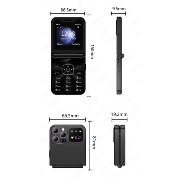 A50 Pro Vouwbare Telefoon - 2.4 inch HD Scherm - Dual SIM -, Verzenden, Nieuw