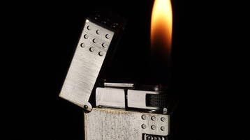 Dunill - Rare Dot Design Hairline Pattern Rollagas Lighter -, Nieuw