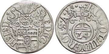 1/24 taler, daalder(groschen) 1604 Ig Schleswig-holstein-..., Verzenden, België