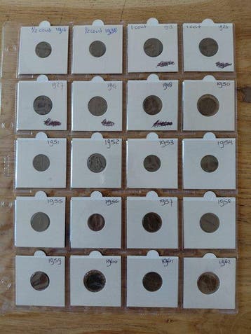 Nederland. 444 munten (Zonder minimumprijs)