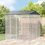 vidaXL Vogelkooi Antraciet 227 x 310 x 247 cm Gegevens staal, Dieren en Toebehoren, Verzenden, Nieuw