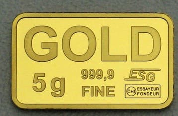 5 gram - Goud .999 - random refinery