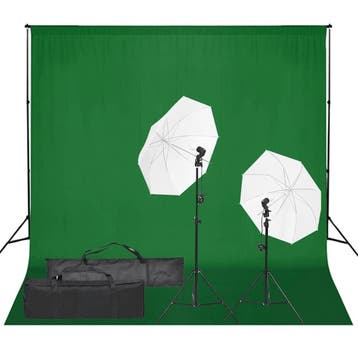 vidaXL Fotostudioset met verlichtingsset en achtergrond, Verzenden, Nieuw