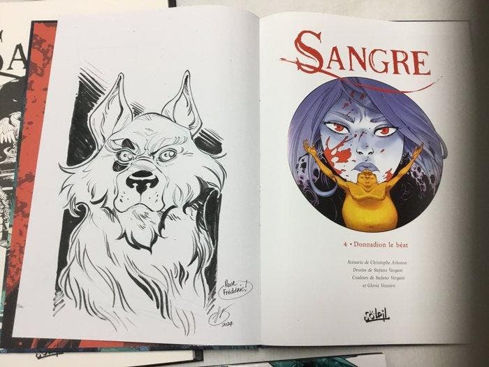 Sangre T1 à T4 + 2x dédicace - 4x C - EO/TL - 4 Album -, Livres, BD