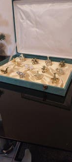 Servetring (12) - Verschillende dieren - Metaal, Antiek en Kunst