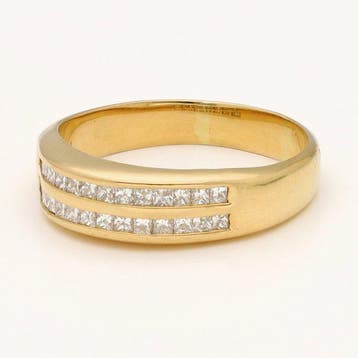 Ring - 18 karaat Geel goud Diamant (Natuurlijk), Nieuw