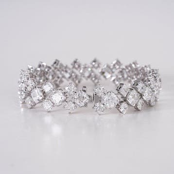 Armband - 14 karaat Witgoud - 26.23ct. tw. Diamant, Nieuw