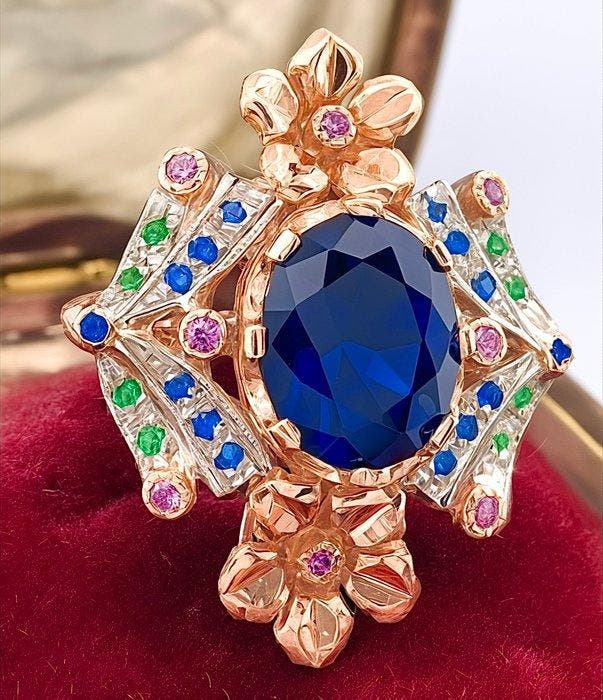 Sans prix de réserve - Bague - 9 carats Or rose, Argent, Bijoux, Sacs & Beauté, Bagues