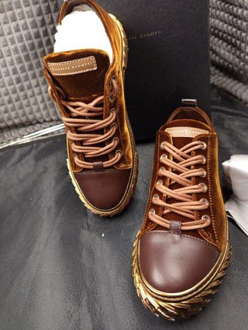 Giuseppe Zanotti - Custom: sneaker in velluto con suola, Nieuw
