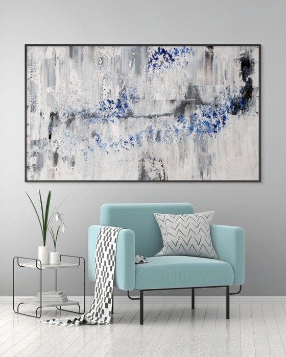 Sandra Glaser - Winter Echo - XXL, Antiek en Kunst, Kunst | Schilderijen | Modern