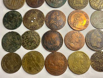 Frankrijk, Koninkrijk Groot-Brittannië. Lot de 42 jetons