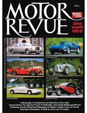 1980-1981 MOTOR REVUE JAARBOEK DUITS, Nieuw